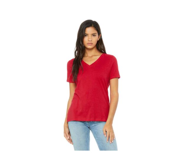 Bella+Canvas 6405 Ladies Relaxed Jersey 4.2 oz V-Neck