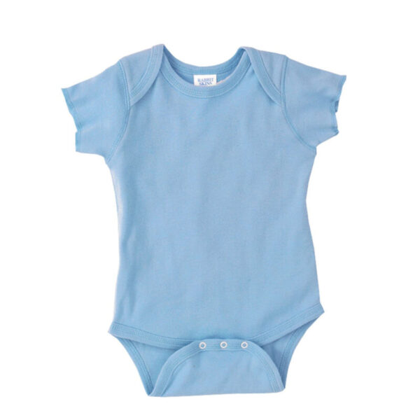 Rabbit Skins 4400 Infant 5 OZ Baby Rib Lap Shoulder Bodysuit