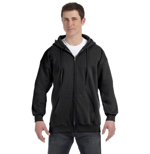 Hanes F280 Adult 9.7 oz. Ultimate Cotton® 90-10 Full-Zip Hood