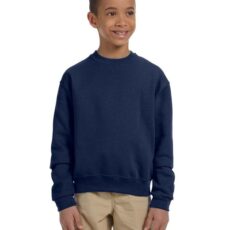 Jerzees Youth NuBlend® Fleece Crew   Jerzees Youth NuBlend® Fleece Crew j navy ModelBack Jerzees Youth NuBlend® Fleece Crew j navy ModelSide Jerzees Youth NuBlend® Fleece Crew  Lifestyle 562B Jerzees Youth NuBlend® Fleece Crew