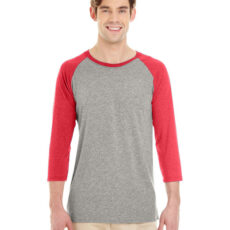 601RR Jerzees Adult TRI-BLEND Baseball Raglan