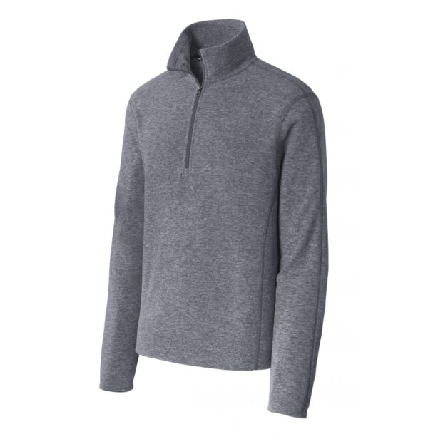 F234 Port Authority Heather Microfleece 1-2-Zip Pullover.