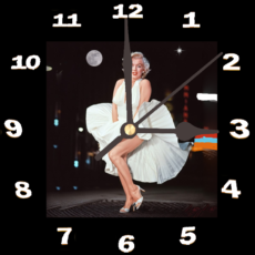 Marilyn Monroe Clock