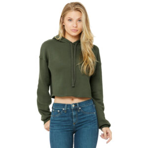 Bella + Canvas B7502 Women's Cropped Fleece Hoodie