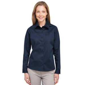 Harriton M585LW Ladies' Advantage IL Long-Sleeve Workshirt